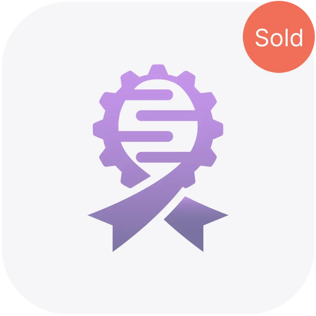 DNA molecule awareness ribbon gear Logo icon for sale