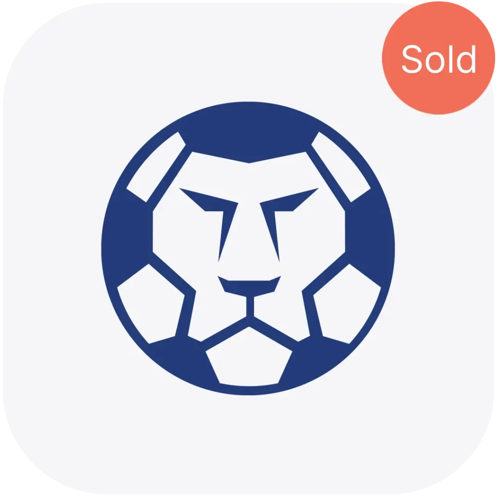 Lion soccer Ball Logo For Sale