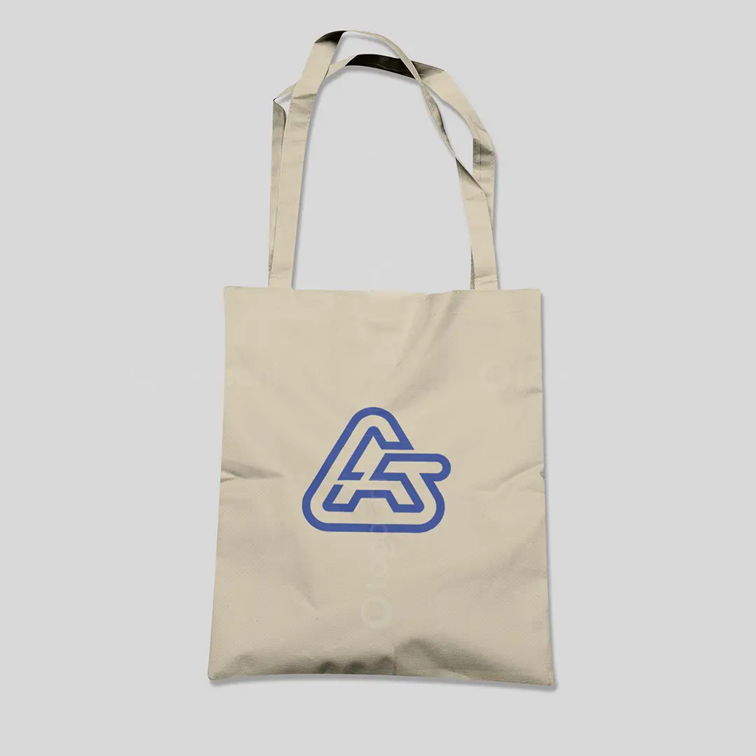 AG One Line Monogram Logo for sale Bag Mockup