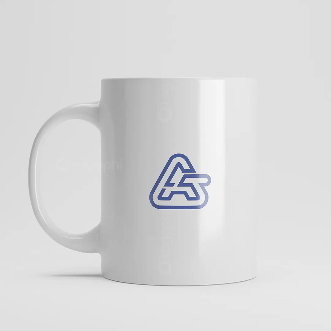 AG One Line Monogram Logo for sale Mug Mockup