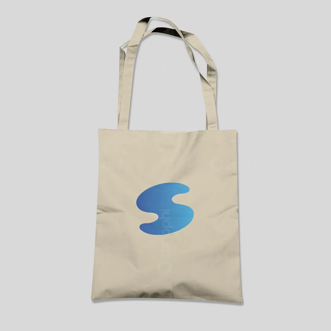 Abstract Fluid S Logo for sale Bag Mockup