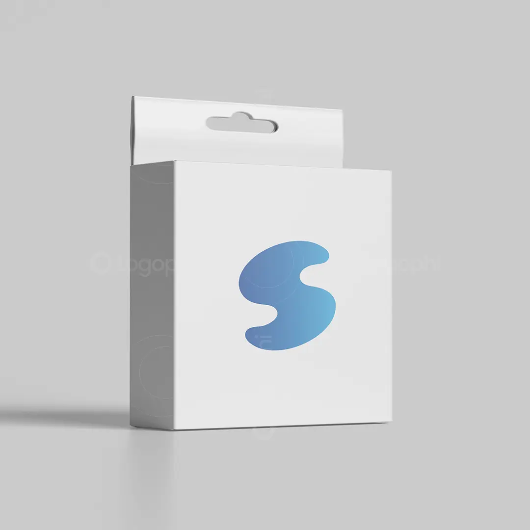 Abstract Fluid S Logo for sale Box Mockup