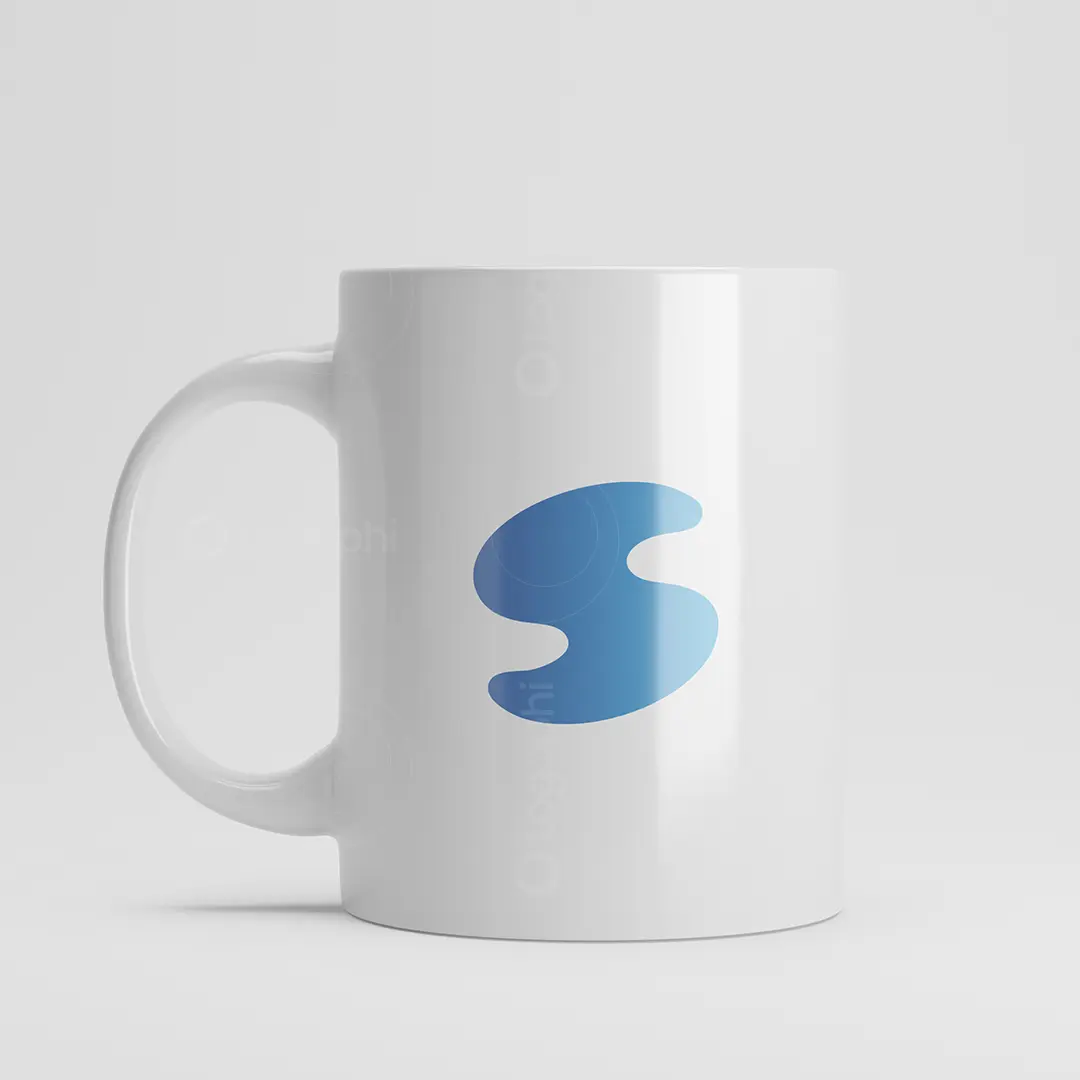 Abstract Fluid S Logo for sale Mug Mockup