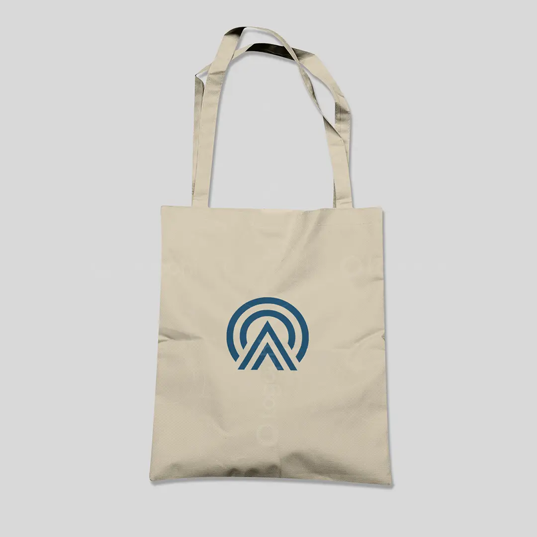 Abstract Growth Signal Logo for sale Bag Mockup
