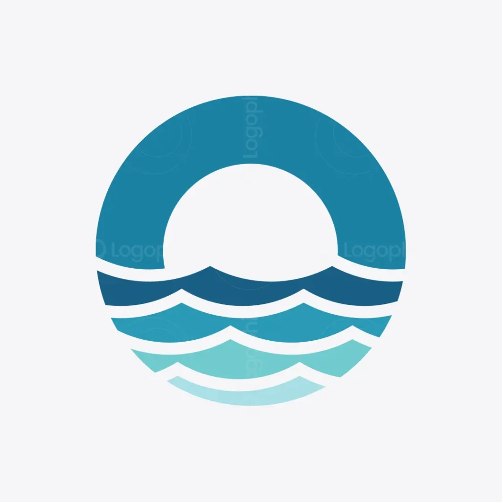 Abstract O Ocean Wave Logo for sale