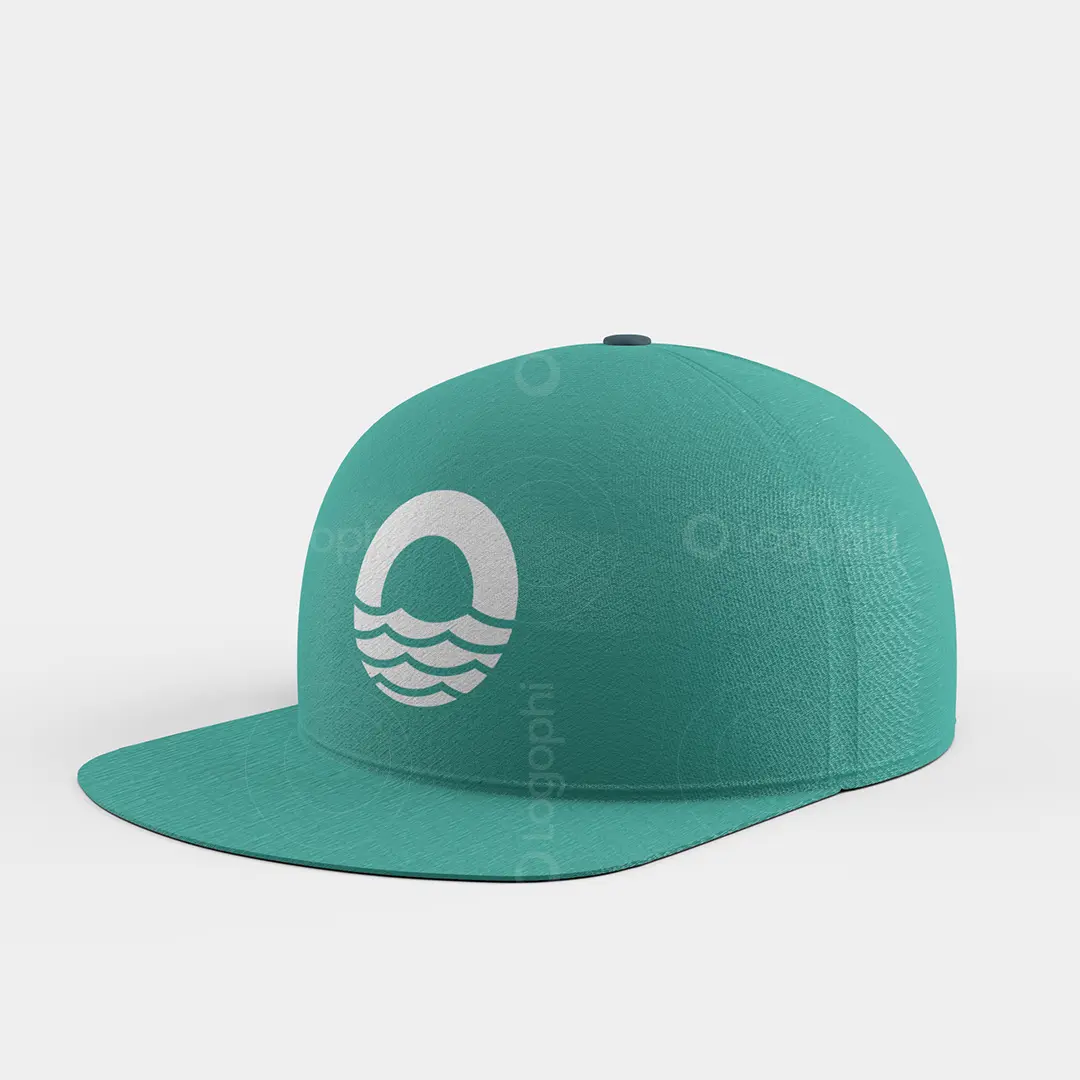 Abstract O Ocean Wave Logo for sale Mockup Hat