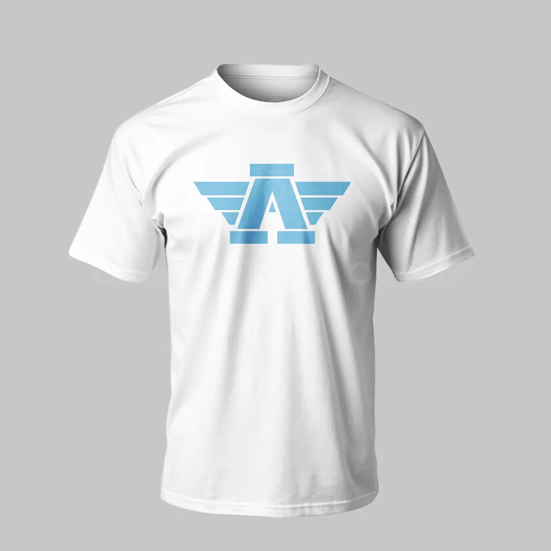 Ancient Wings A Monogram Logo for sale T-Shirt Mockup