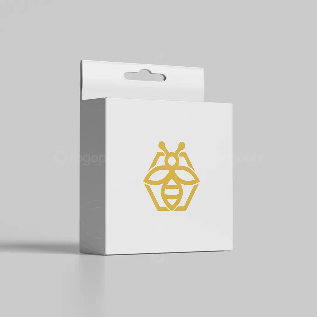 Bee Ninja Hexagon Logo for sale Box Mockup