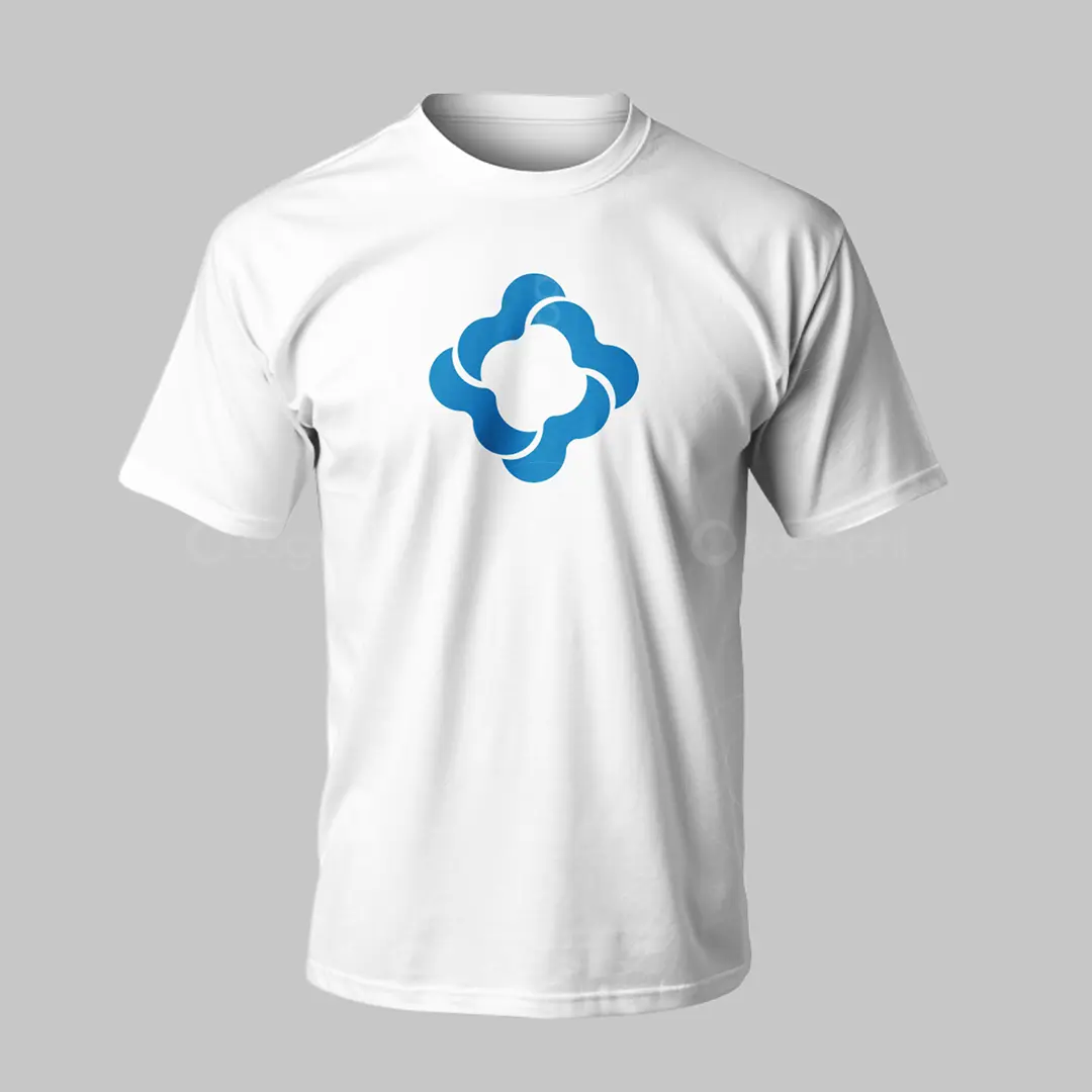 Cloud Link Abstract Logo for sale T-Shirt Mockup