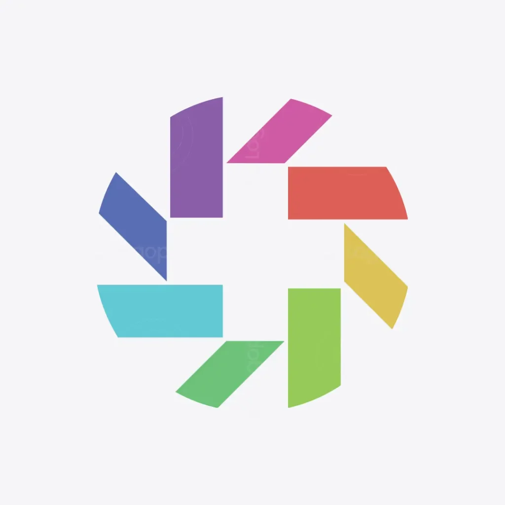 Color Cross Abstract Logo for sale