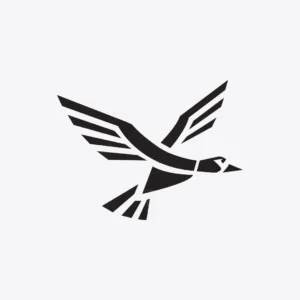 Flying Mallard Silhouette Logo For sale