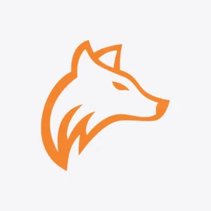 Geometric Fox Head Logo for sale