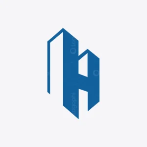 H Monogram Building Logo For sale