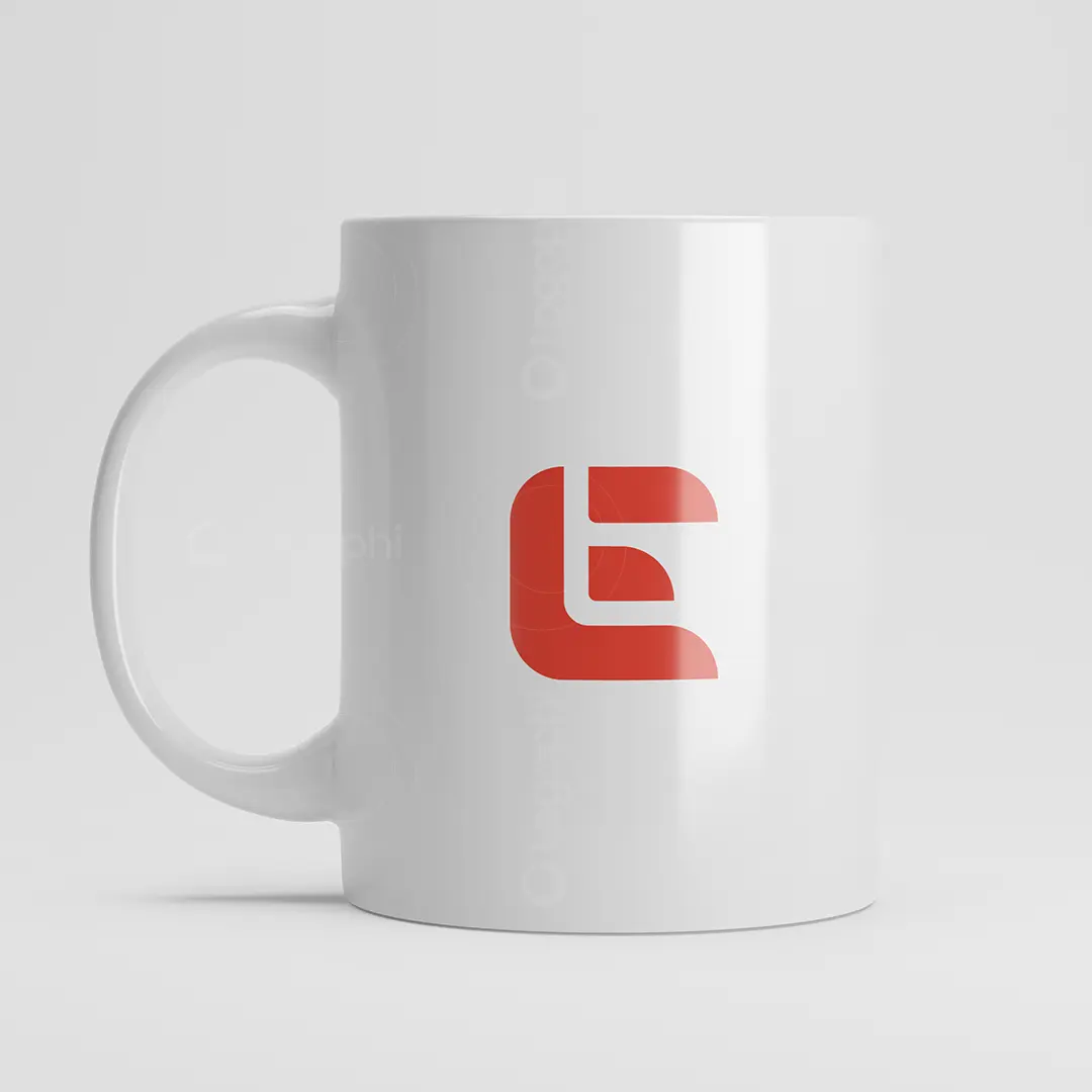 LE Monogram Block Logo for sale Mug Mockup