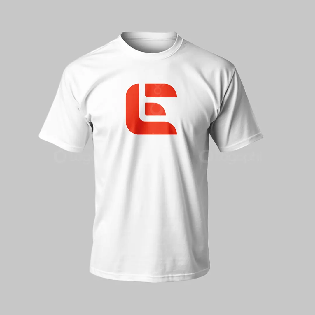 LE Monogram Block Logo for sale T-Shirt Mockup