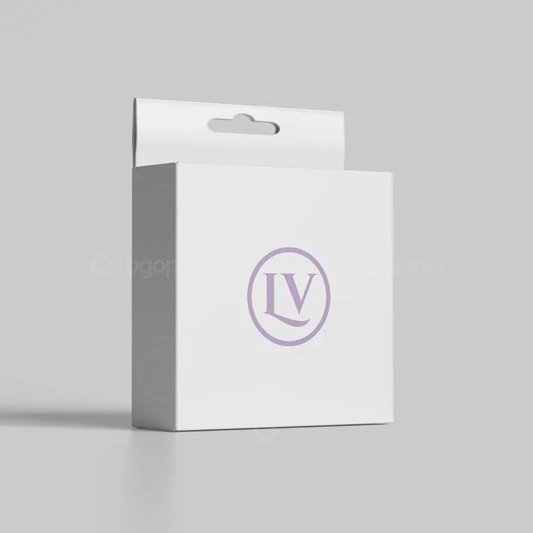 LV Beauty Monogram Logo for sale Box Mockup
