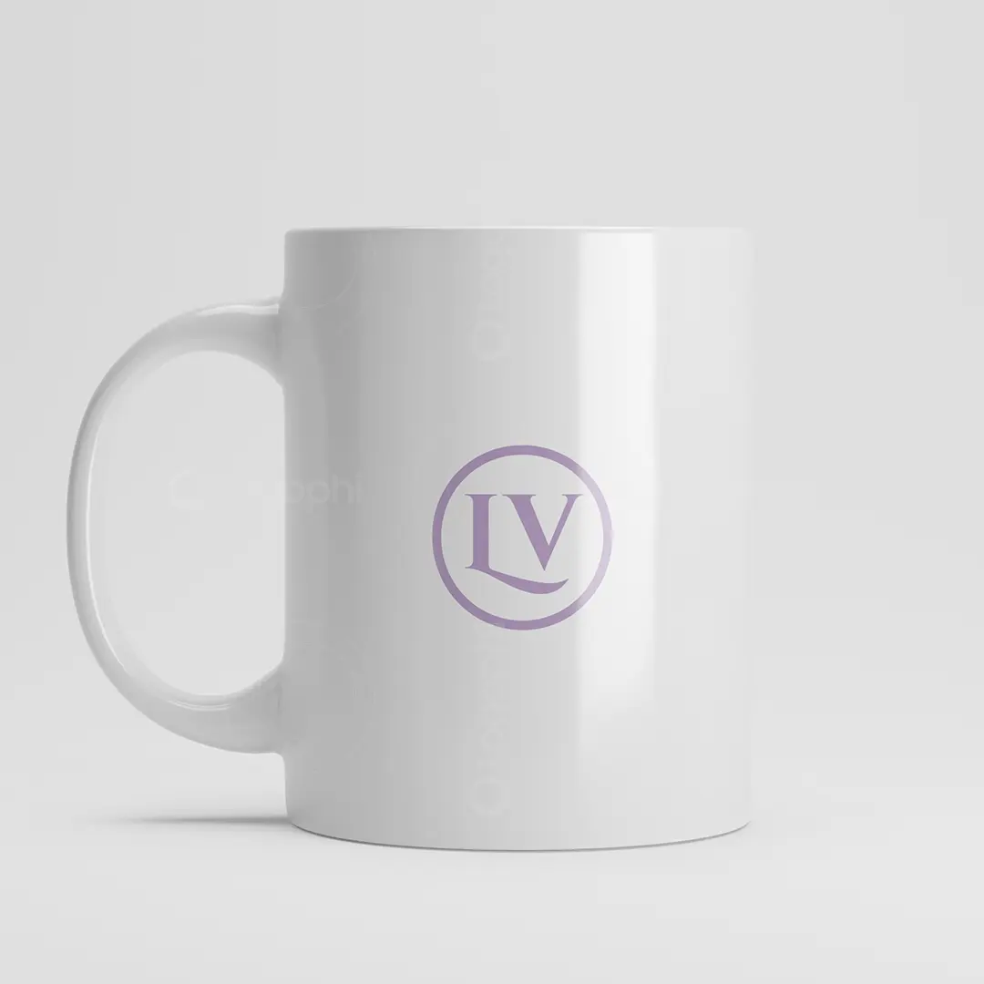LV Beauty Monogram Logo for sale Mug Mockup