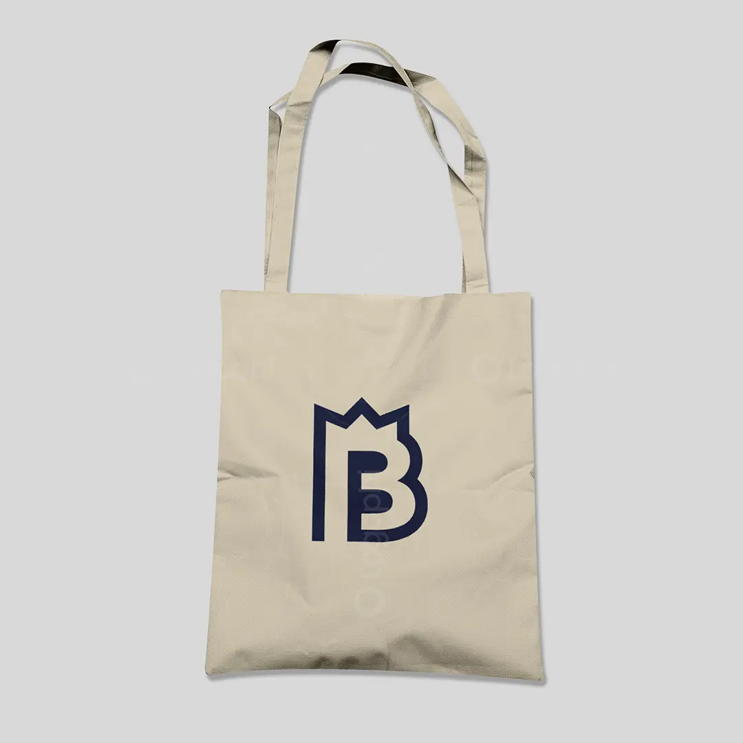 Letter B Crown Logo for sale Bag Mockup