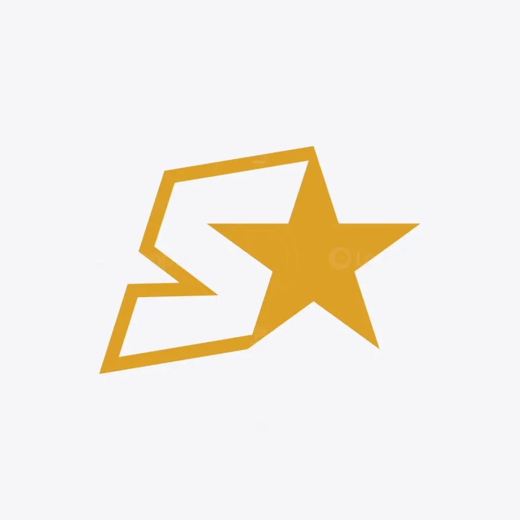 Letter S Star Logo for sale