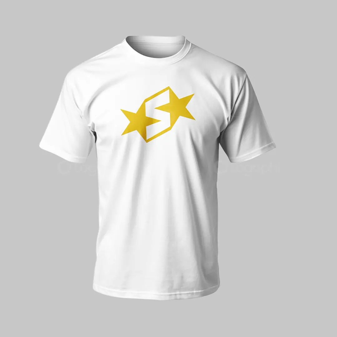 Letter S Stars Logo for sale T-Shirt Mockup