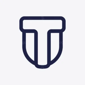 Letter T Shield Logo for sale