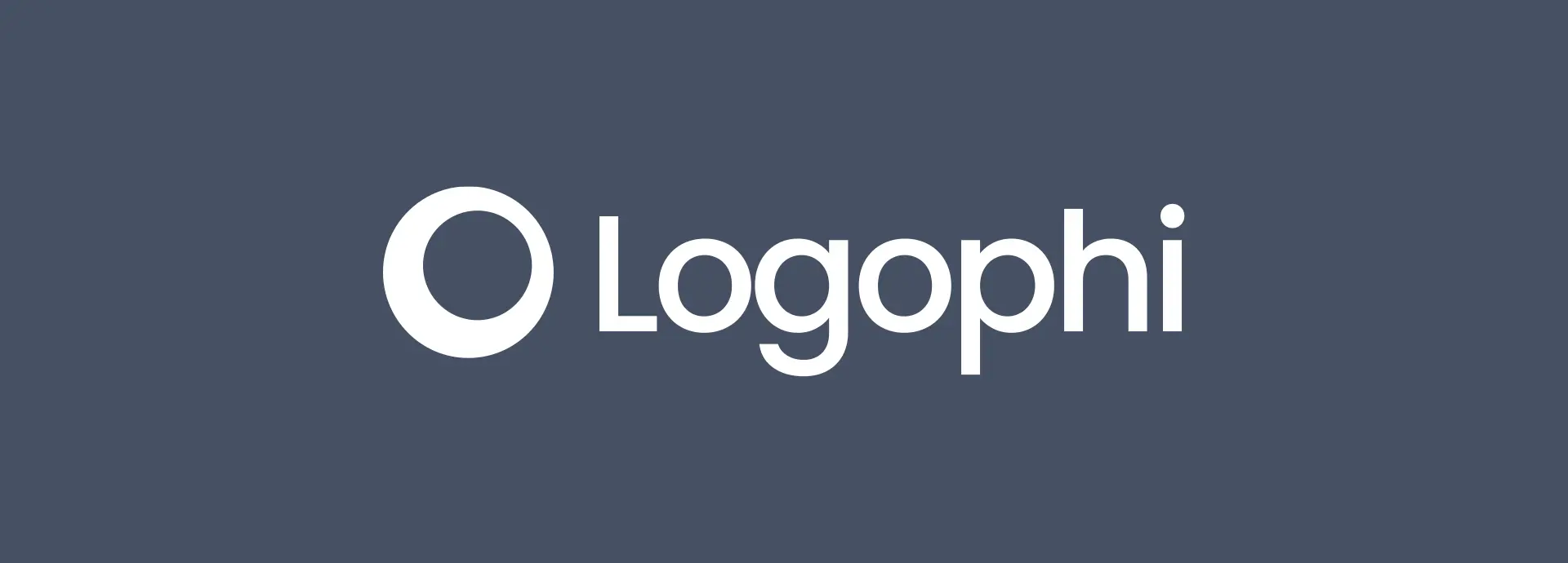 Logo Logophi blue background