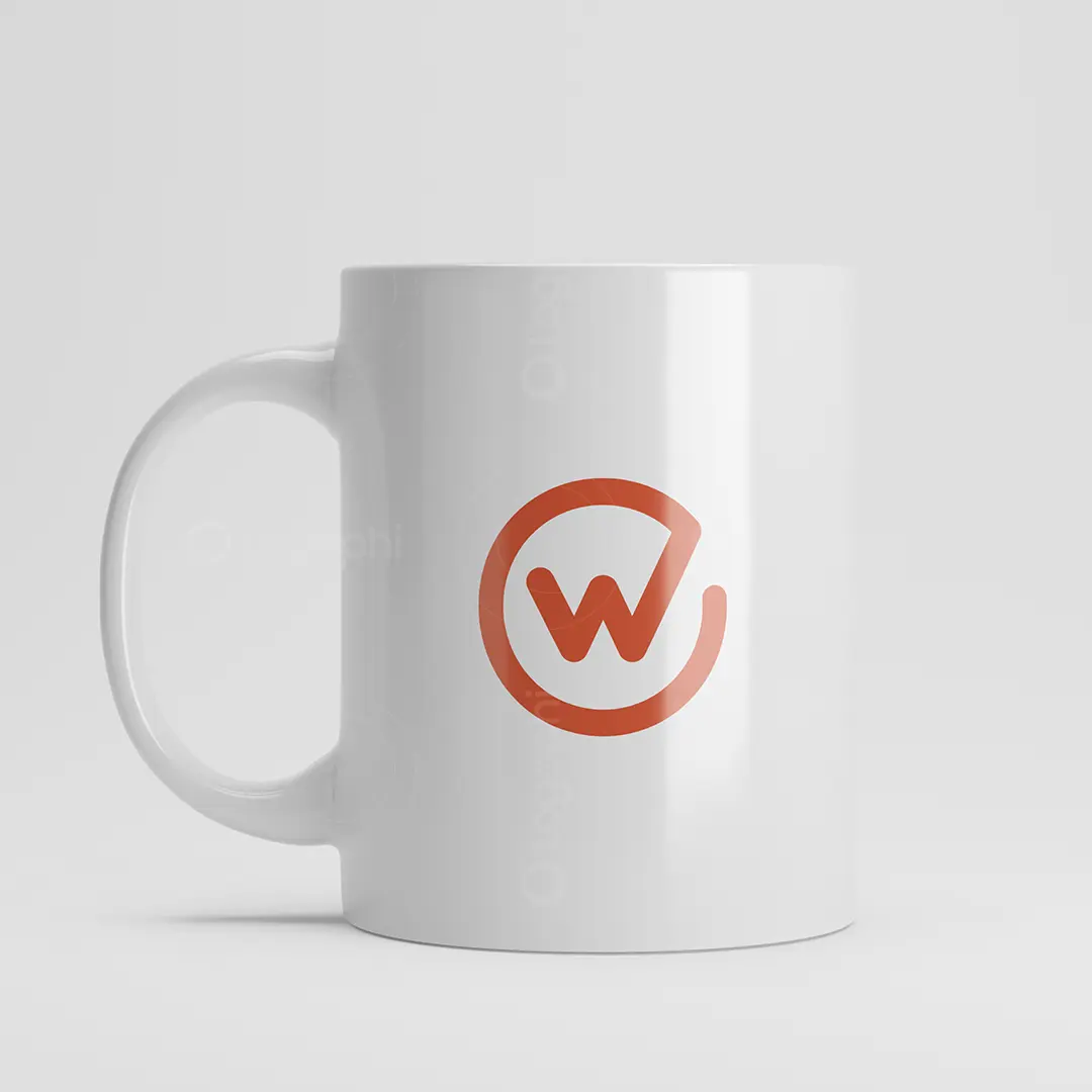 Modern Letter W Logo for sale Mug Mockup