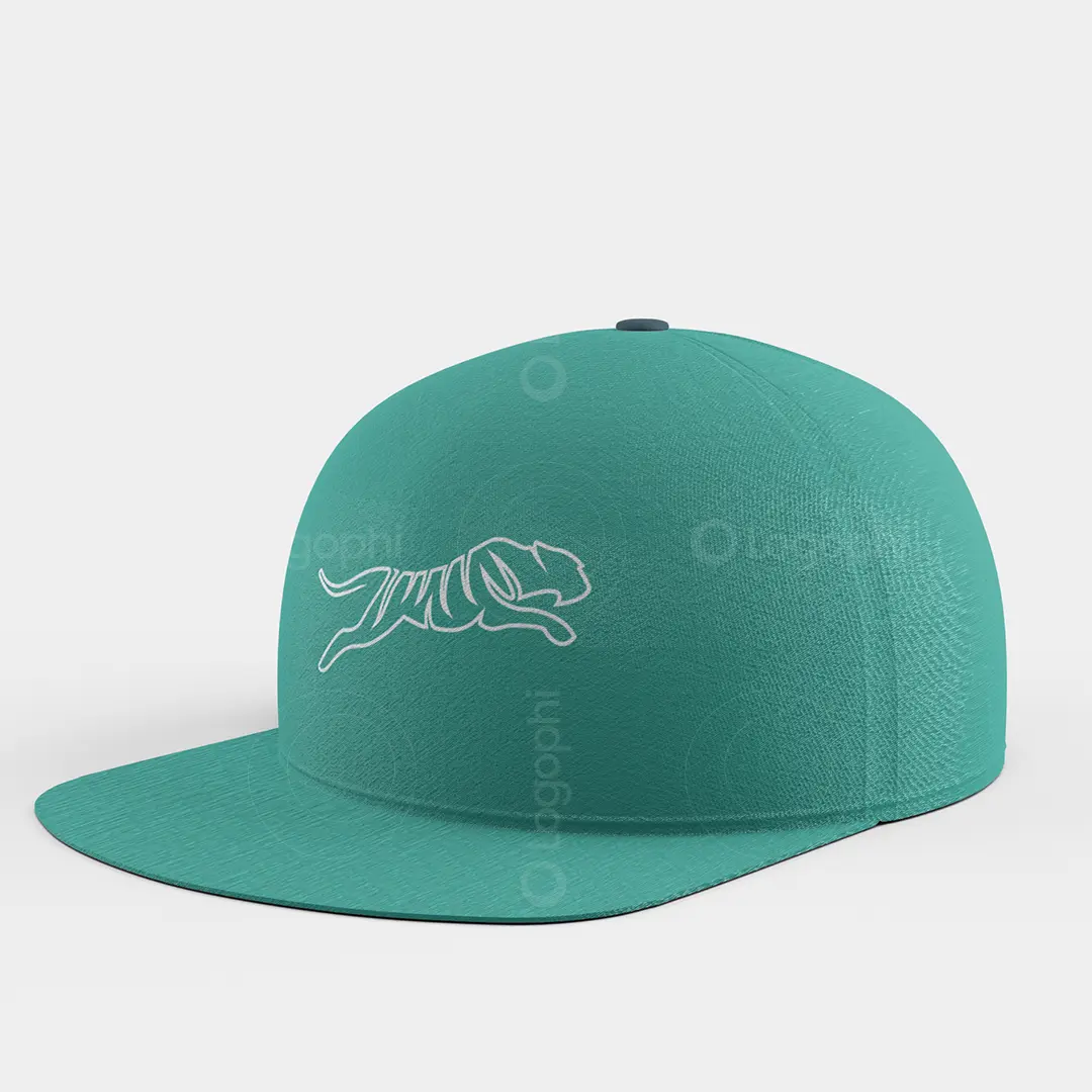 One Line Tiger Logo for sale Hat Mockup