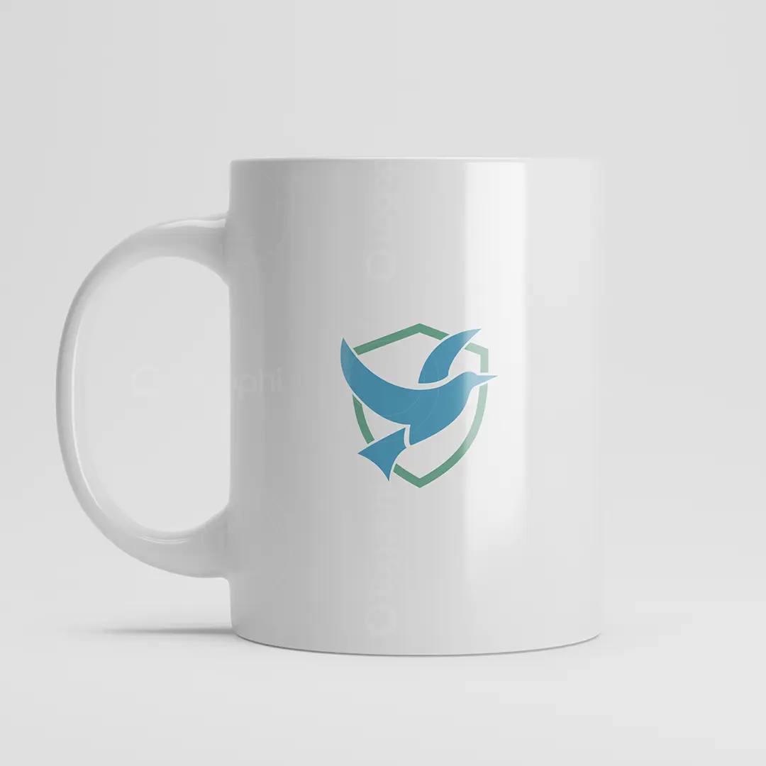 Peace Bird Shield Logo for sale Mug Mockup