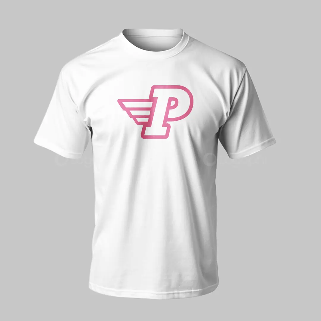 Power P Wings Logo for sale T-Shirt Mockup