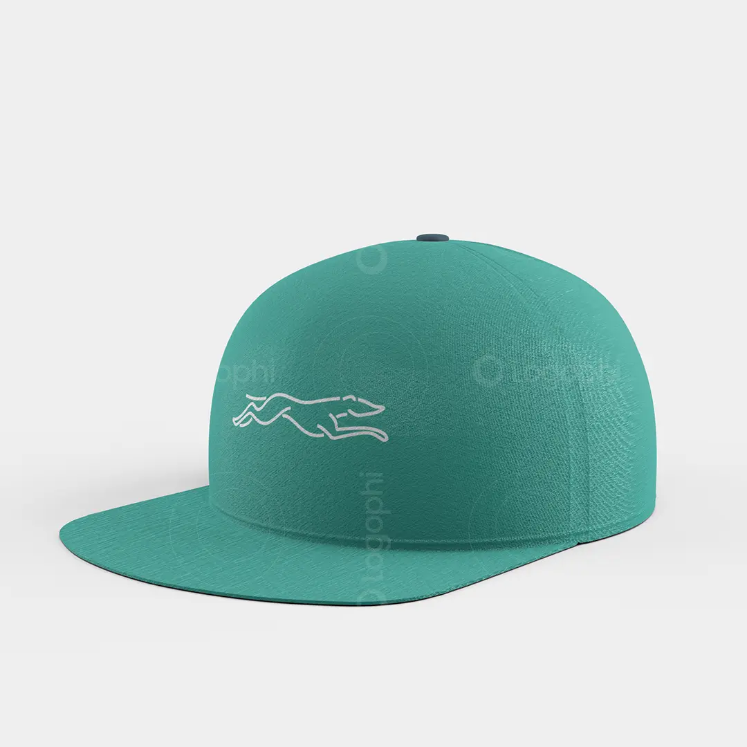Running Greyhound Dog Line Logo for sale HatMockup