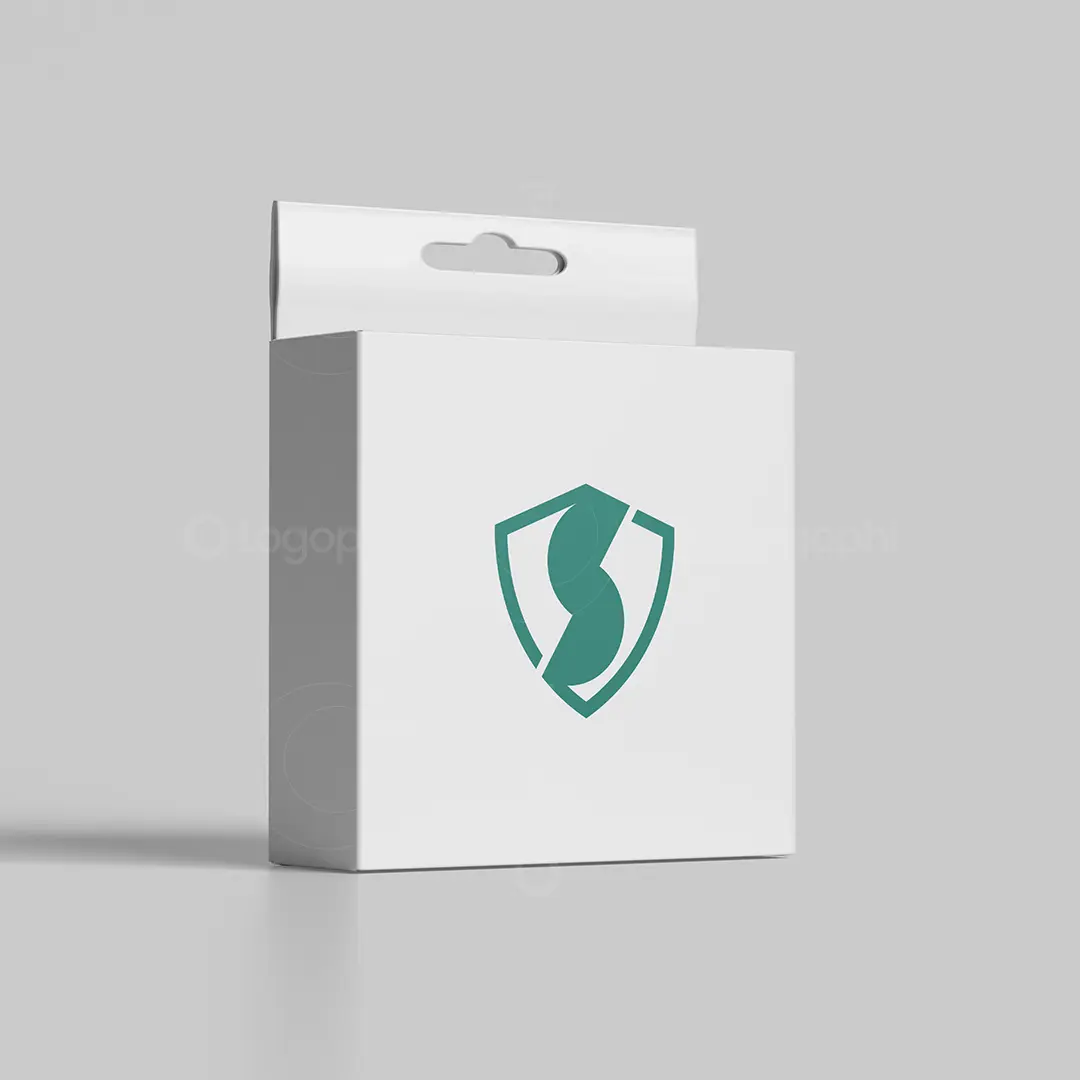 Secure S Shield Logo for sale Box Mockup
