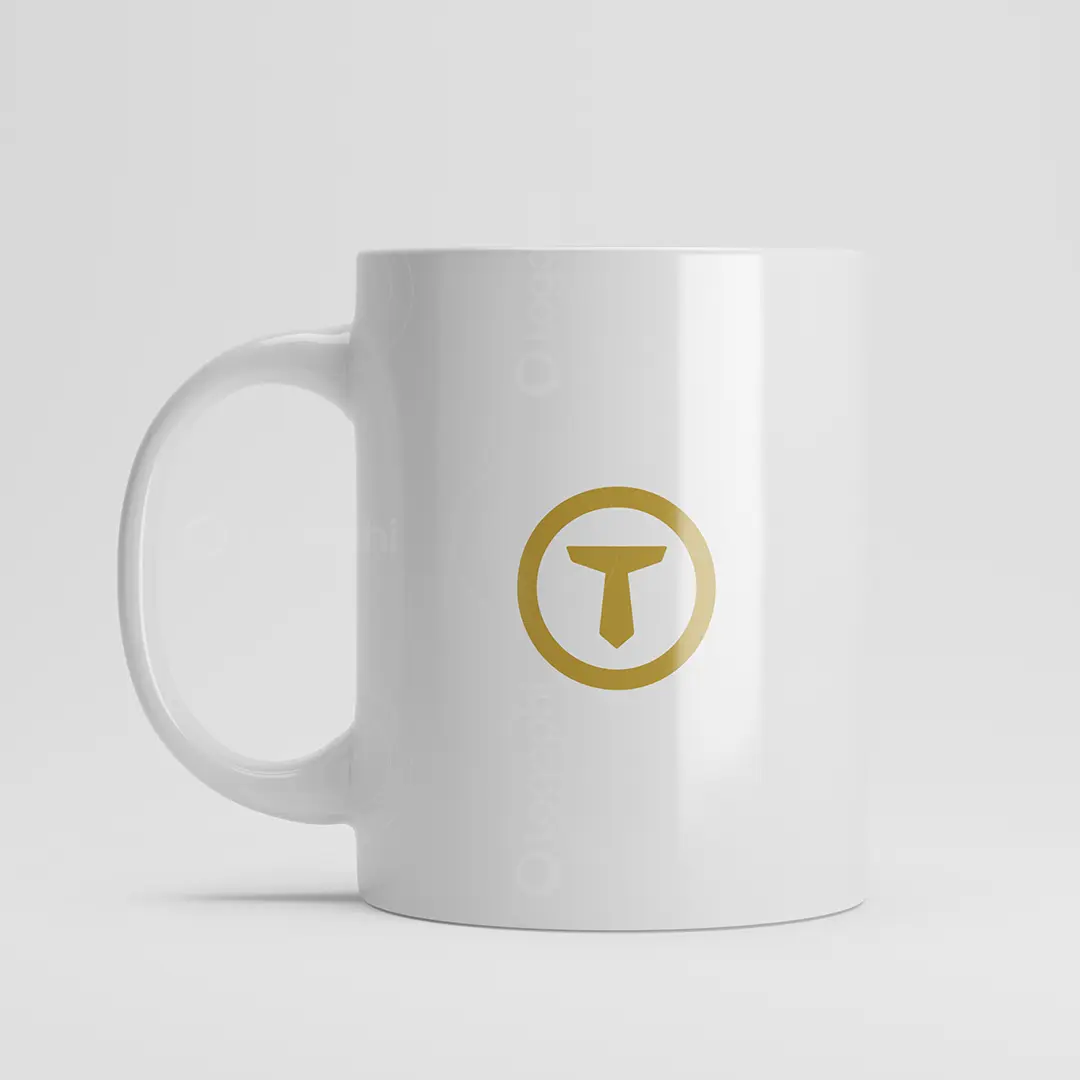 T Tie Lionhead Abstract Logo for sale Mug Mockup
