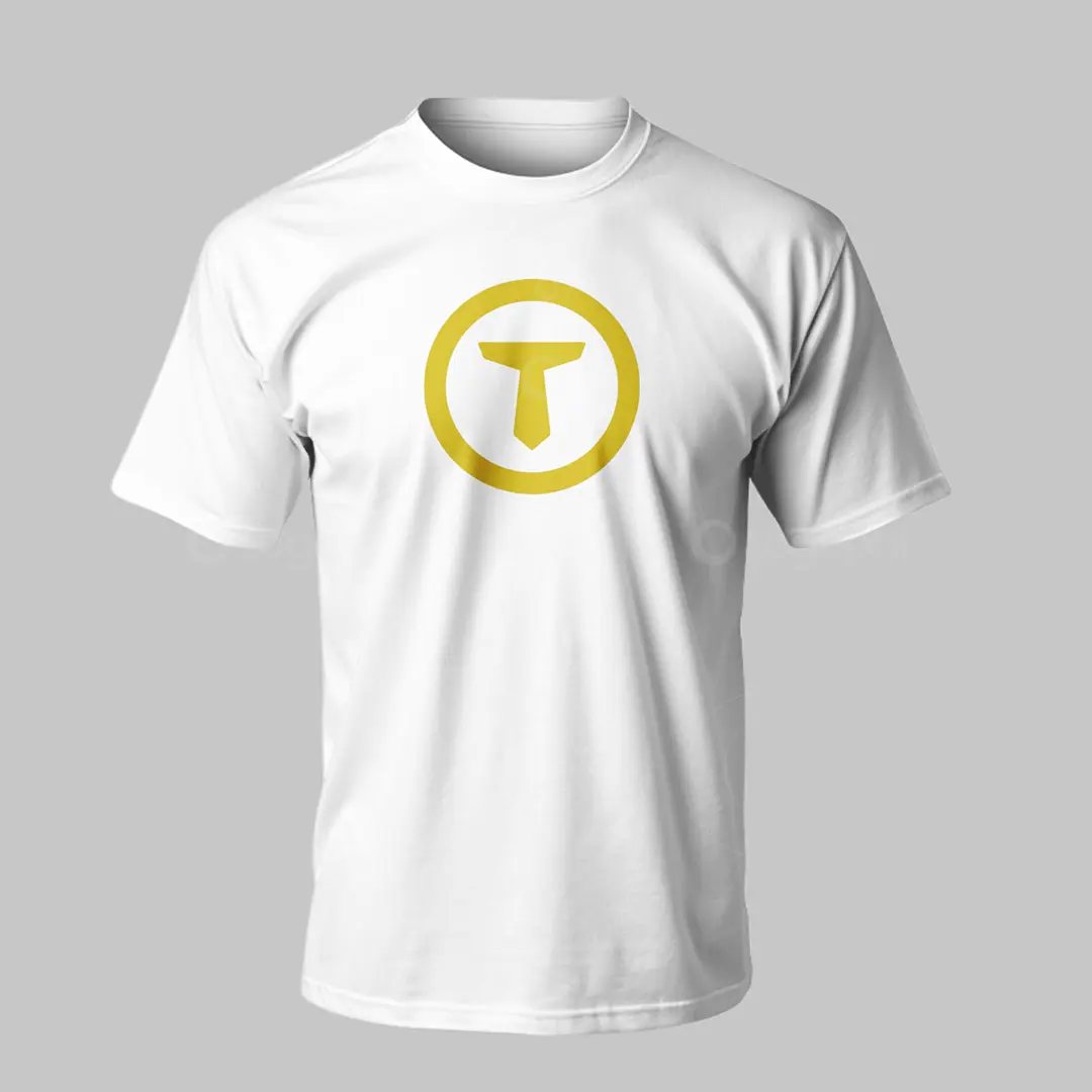 T Tie Lionhead Abstract Logo for sale T-Shirt Mockup