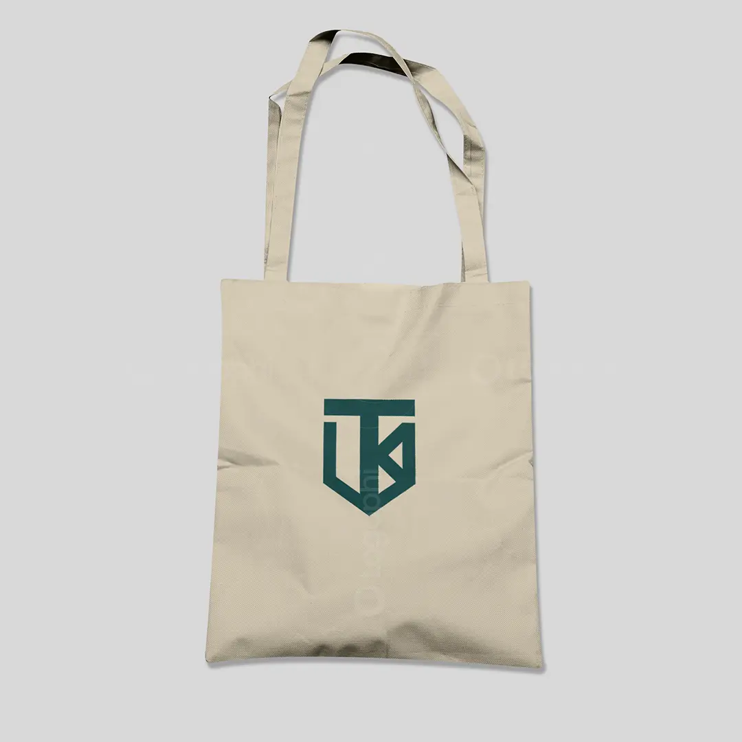 TK Monogram Shield Logo for sale Bag Mockup
