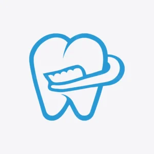 Tooth with Toothbrush Dental Logo for sale