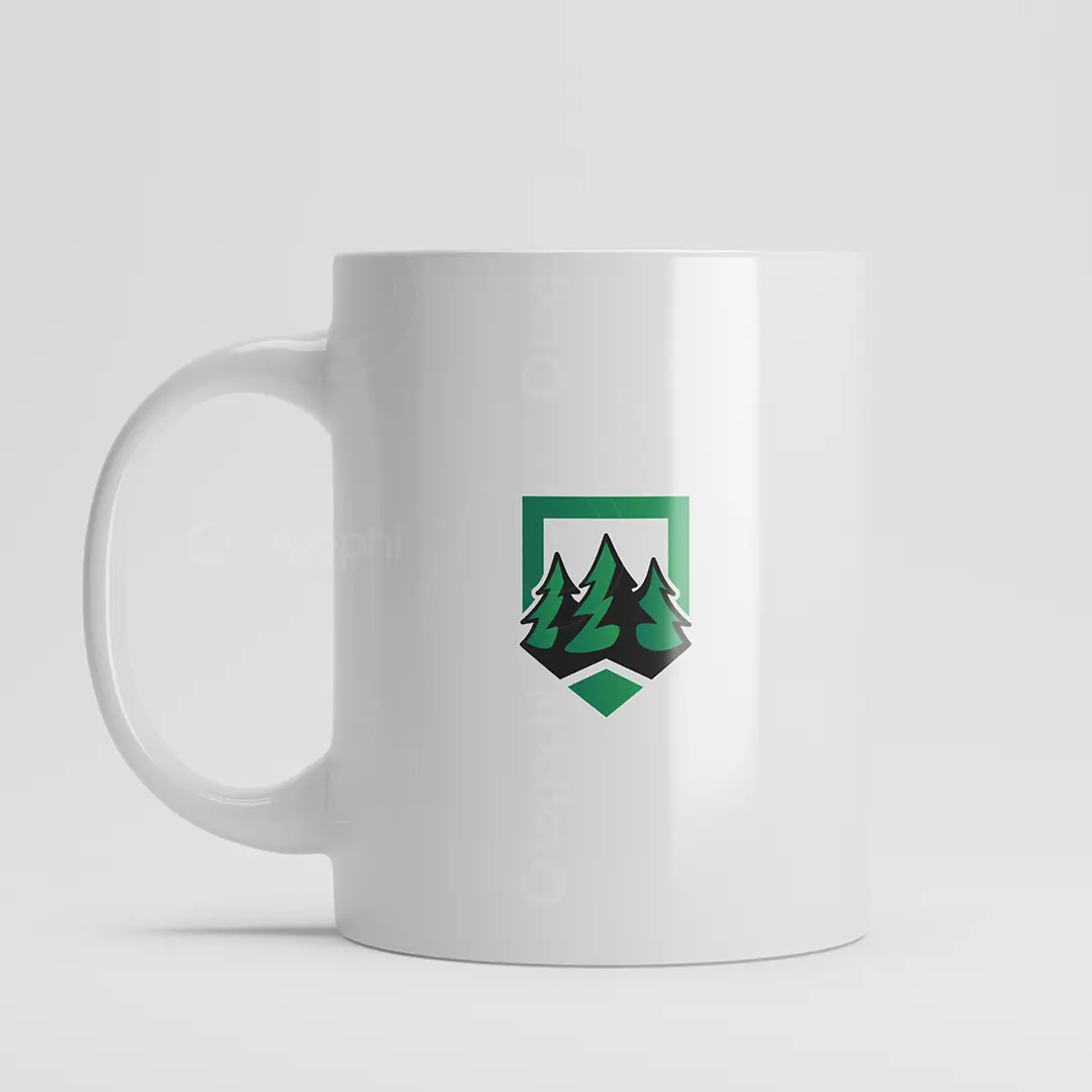 Tree Shield Logo for sale Mug Mockup