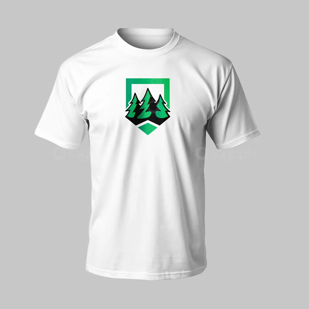 Tree Shield Logo for sale T-Shirt Mockup