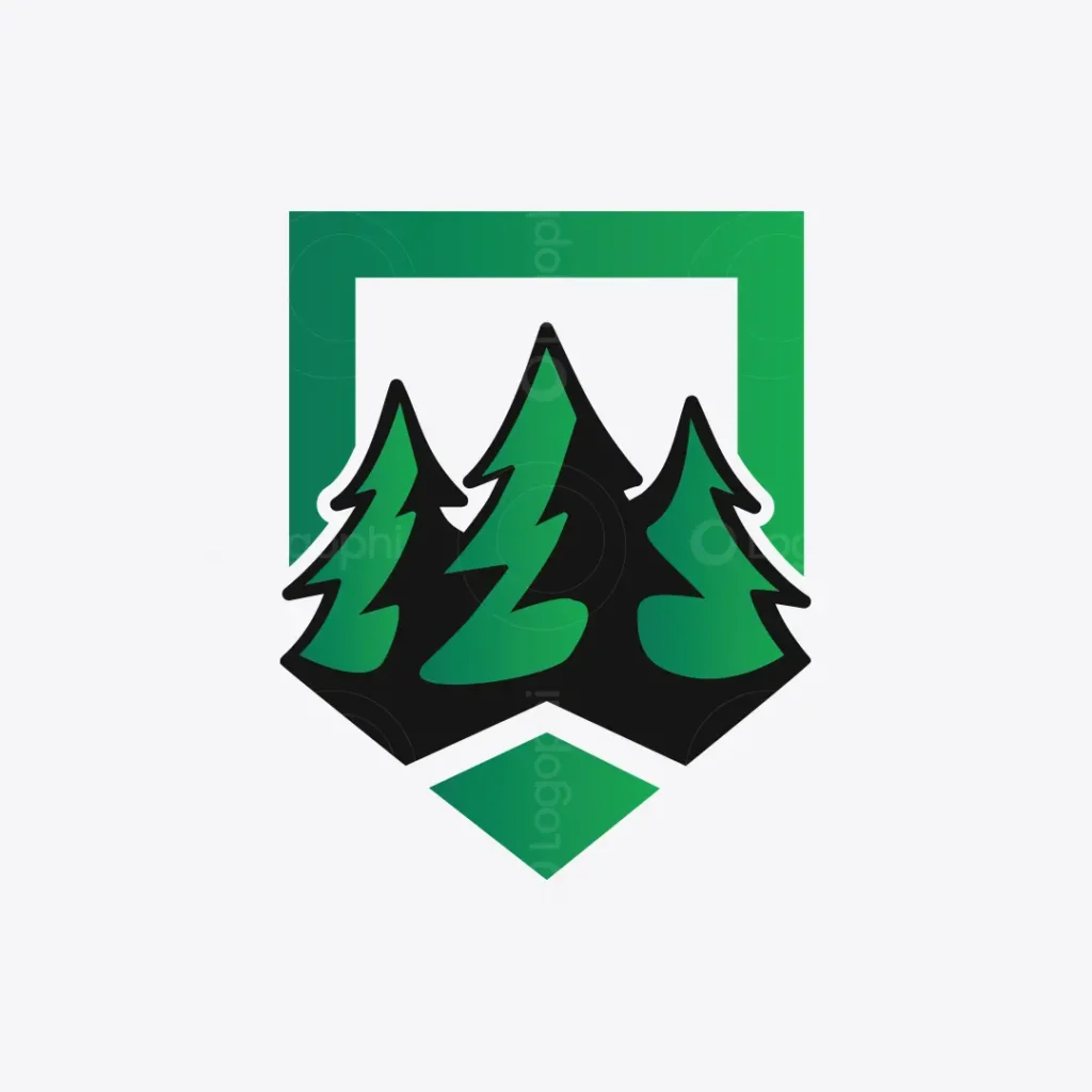 Tree Shield Logo – Forest Protection logo for sale