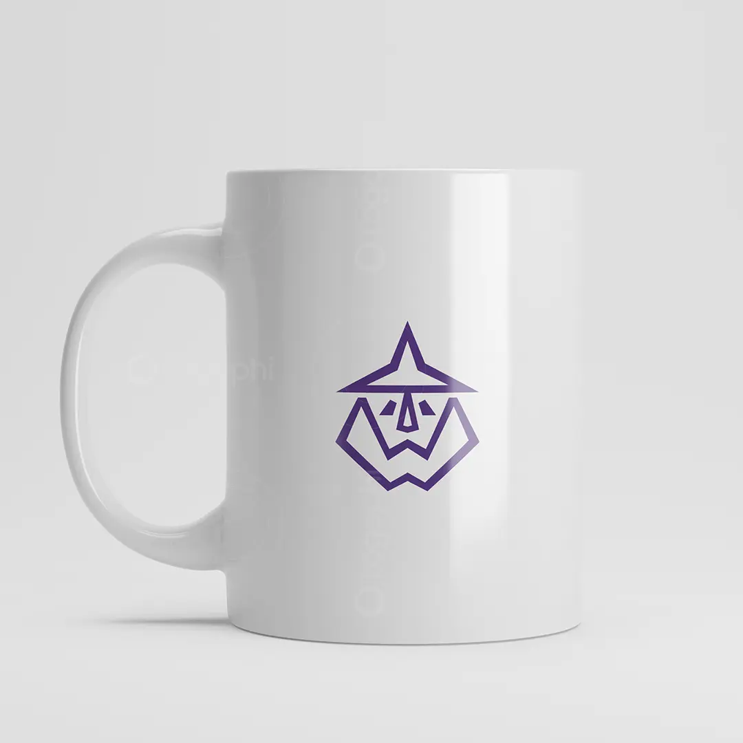 W Wizard Emblem Logo for sale Mug Mockup