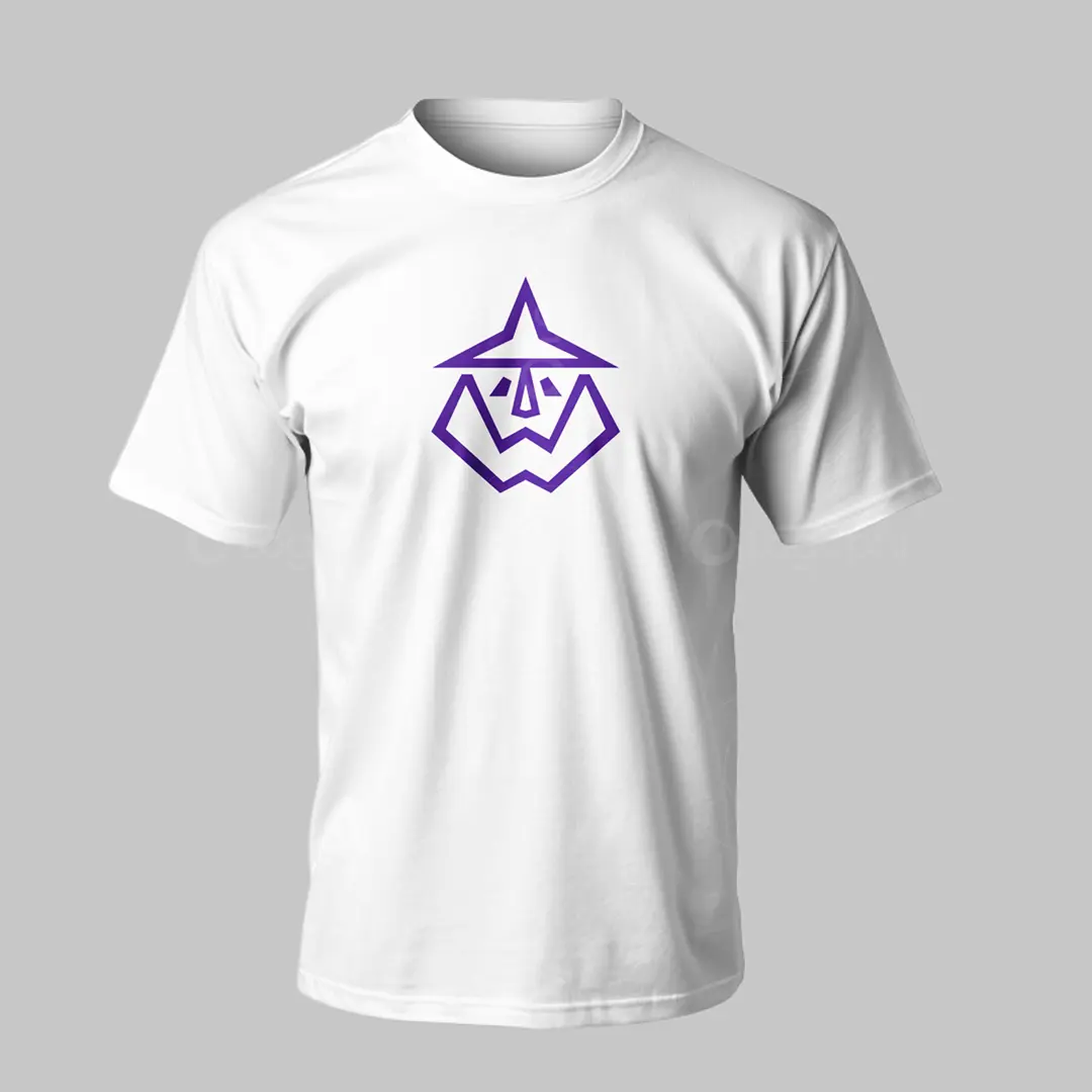 W Wizard Emblem Logo for sale T-Shirt Mockup