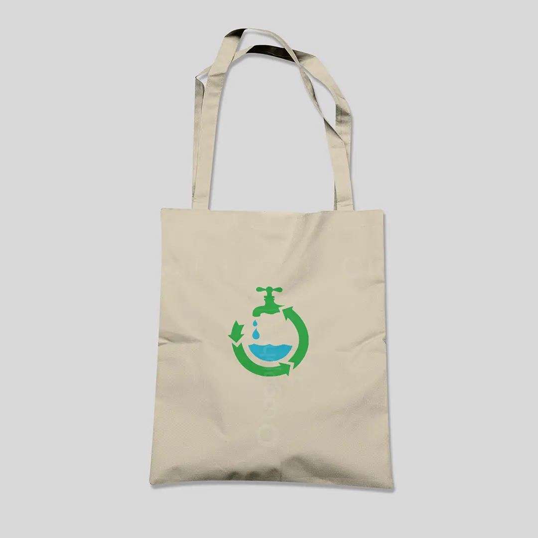 Water Recycling Faucet Logo for sale Bag Mockup