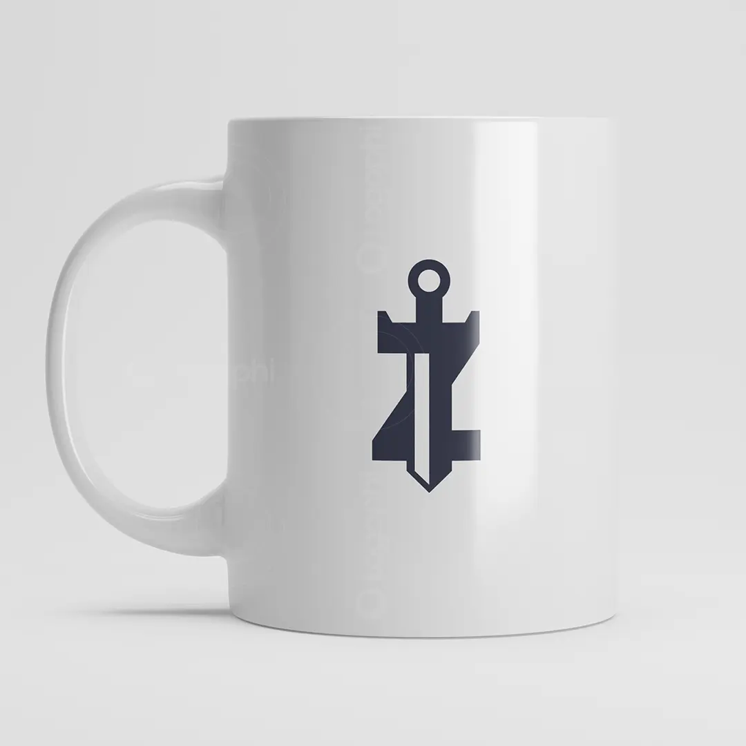 Z Sword Monogram Logo for sale Mug Mockup