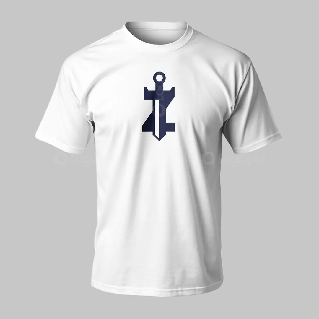 Z Sword Monogram Logo for sale T-Shirt Mockup