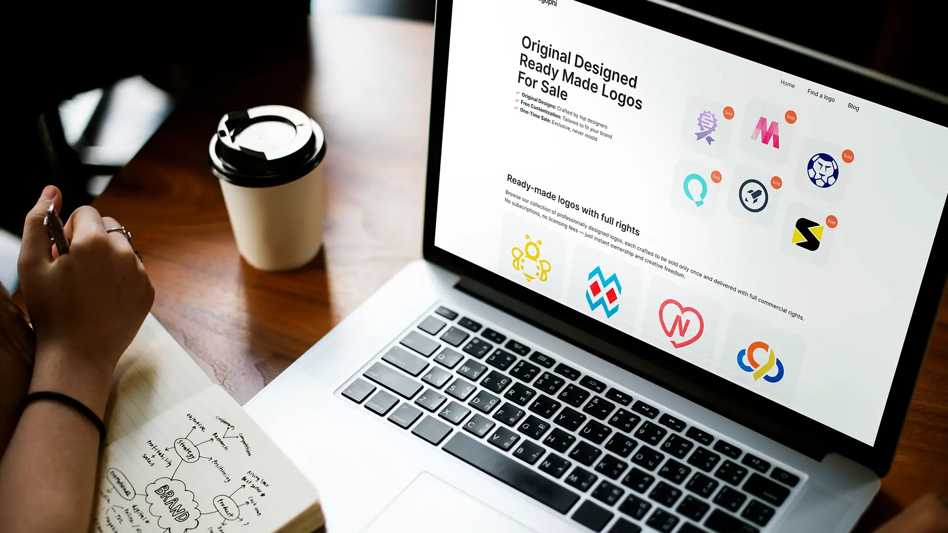 ready-made logo vs designing new brand