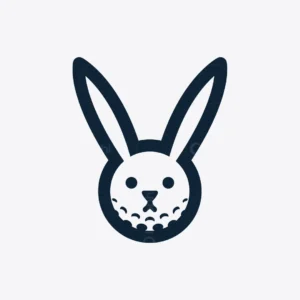 Golf Bunny Logo for sale