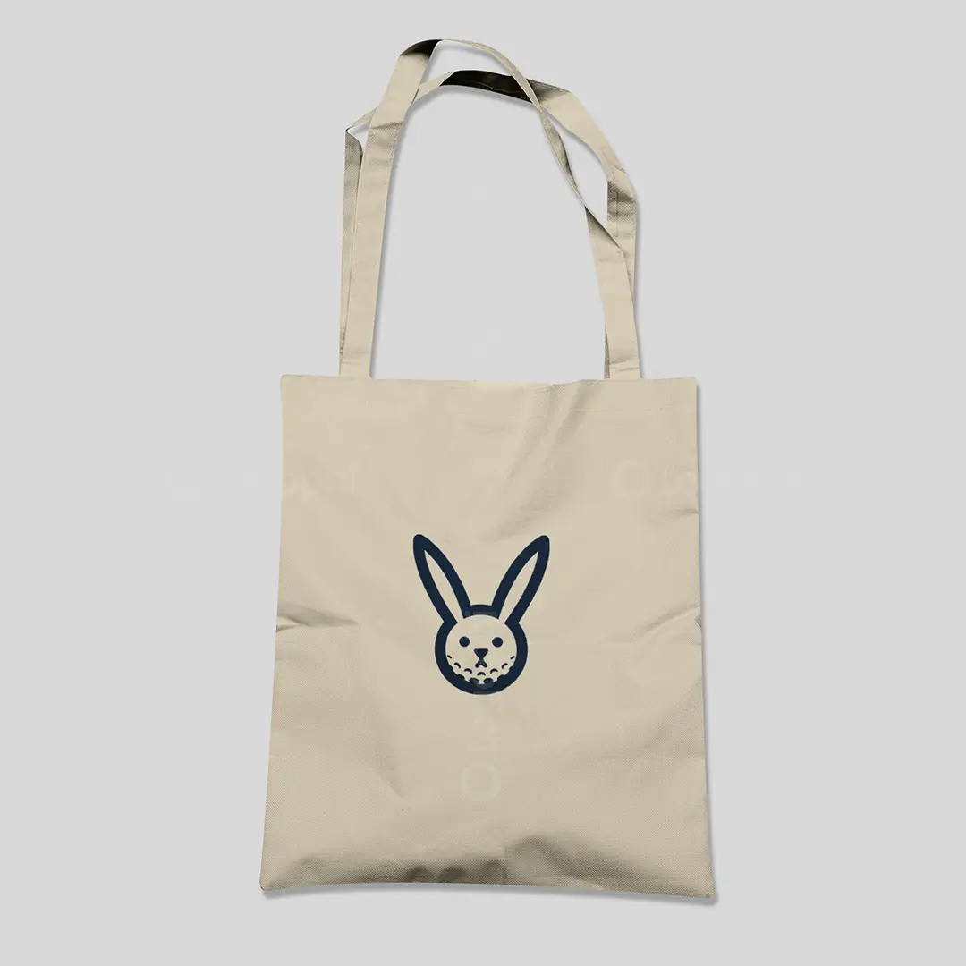 Golf Bunny Logo for sale Bag mockup