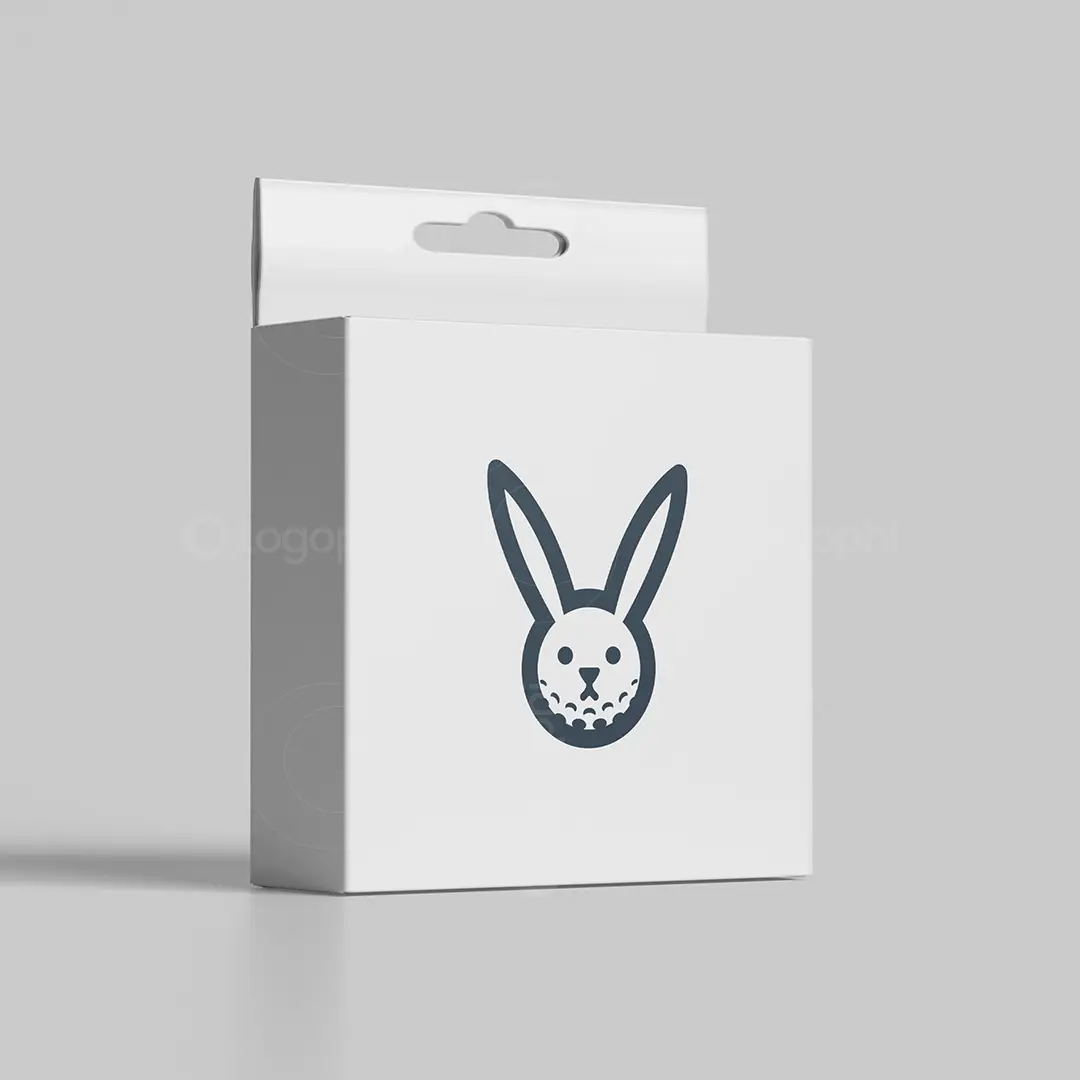 Golf Bunny Logo for sale Box mockup