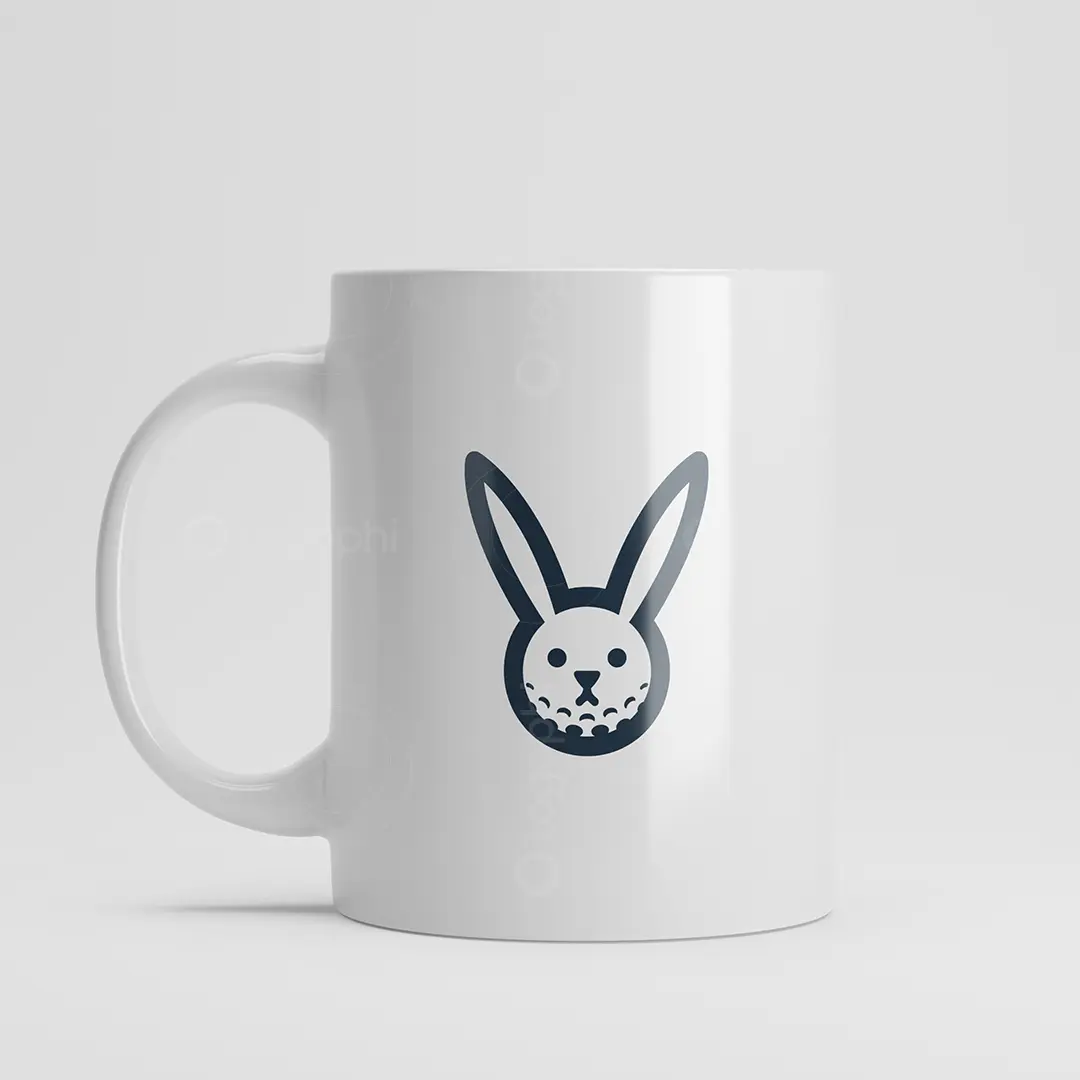 Golf Bunny Logo for sale Mug mockup