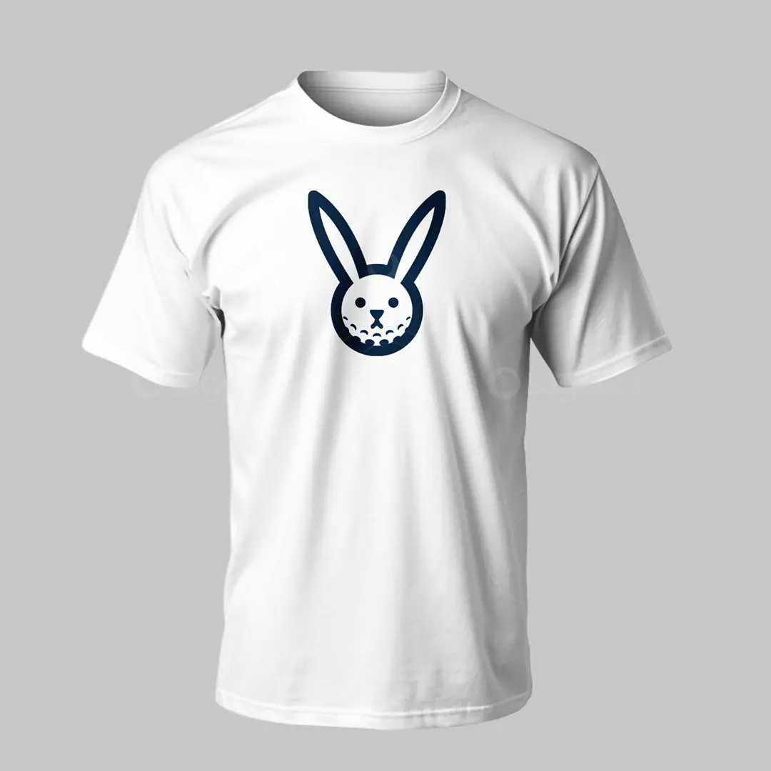 Golf Bunny Logo for sale T-Shirt mockup